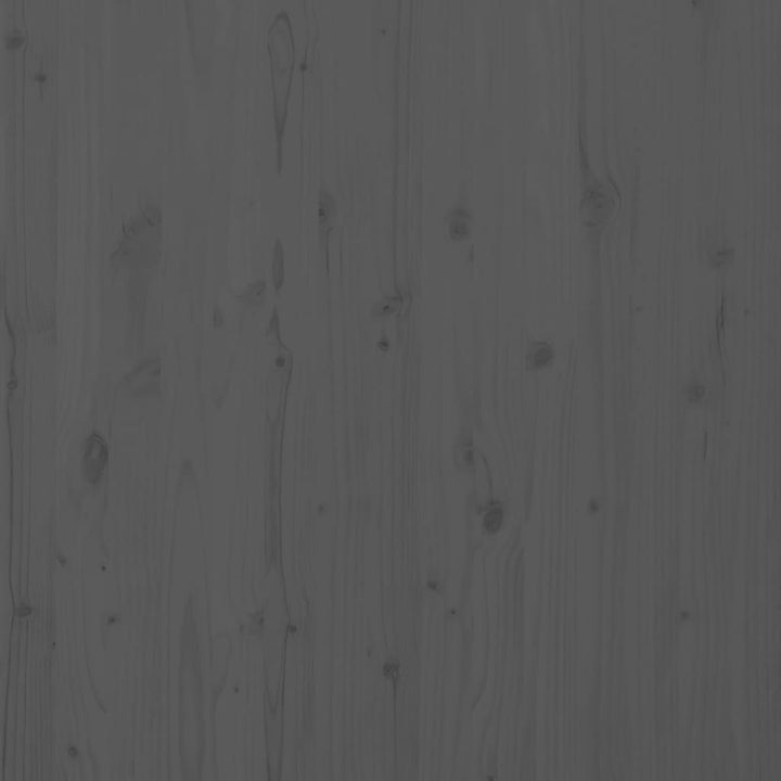 sengegavl 166x3x91,5 cm massivt fyrretræ grå