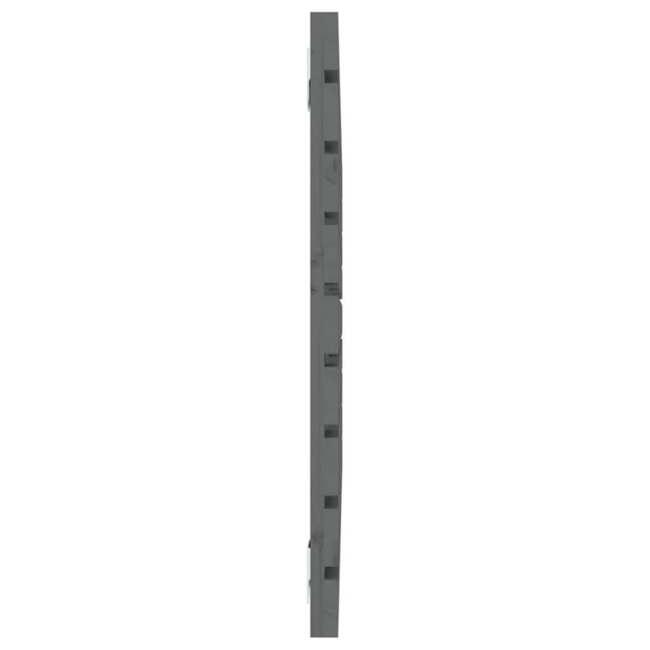 sengegavl 106x3x63 cm massivt fyrretræ grå