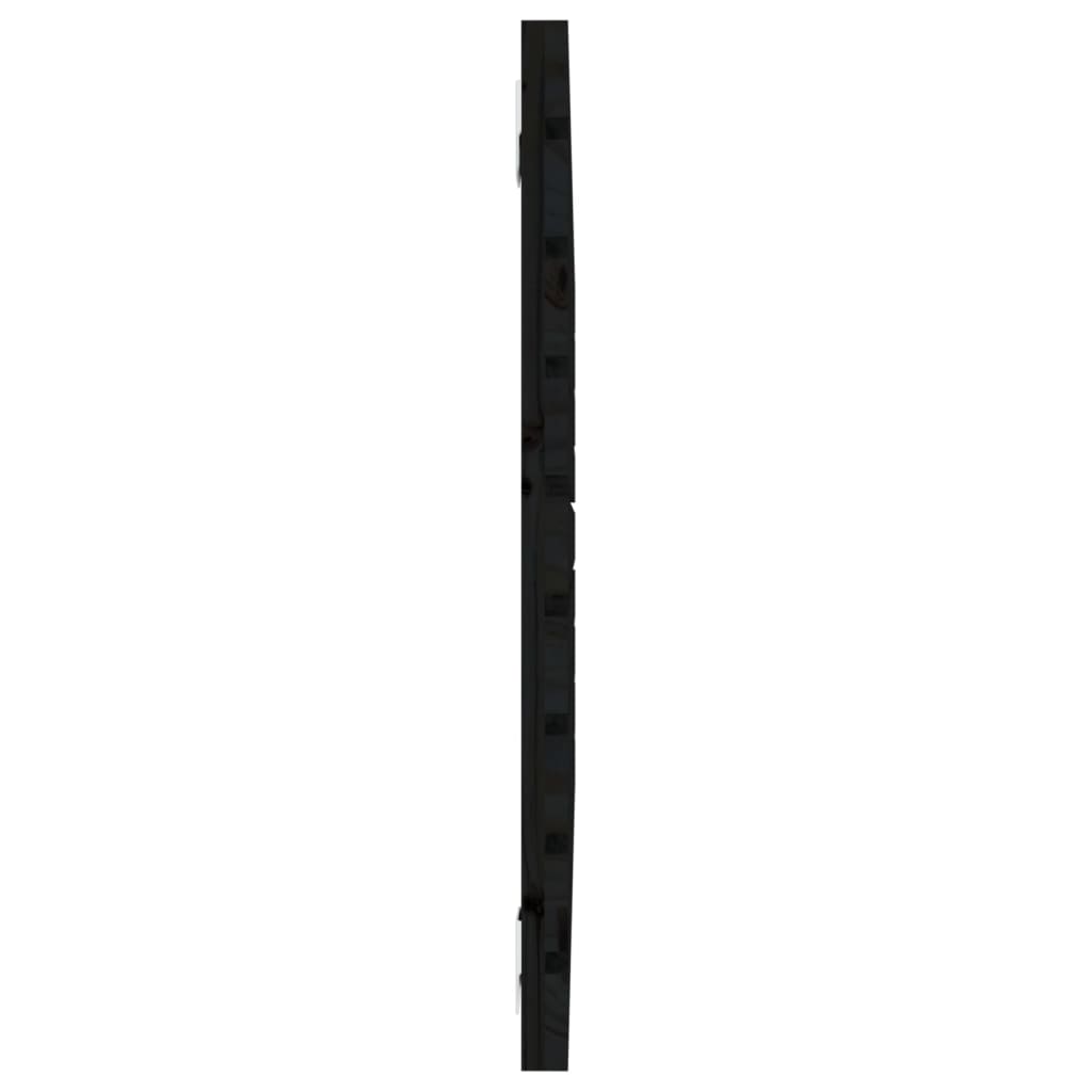 sengegavl 106x3x63 cm massivt fyrretræ sort