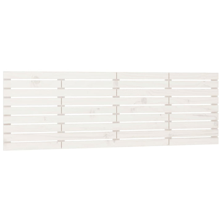 sengegavl 206x3x63 cm massivt fyrretræ hvid