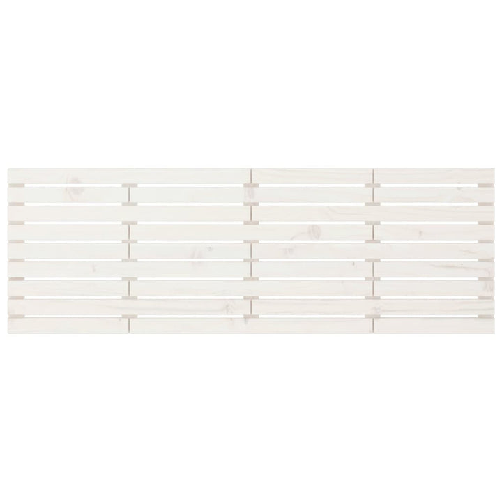 sengegavl 206x3x63 cm massivt fyrretræ hvid