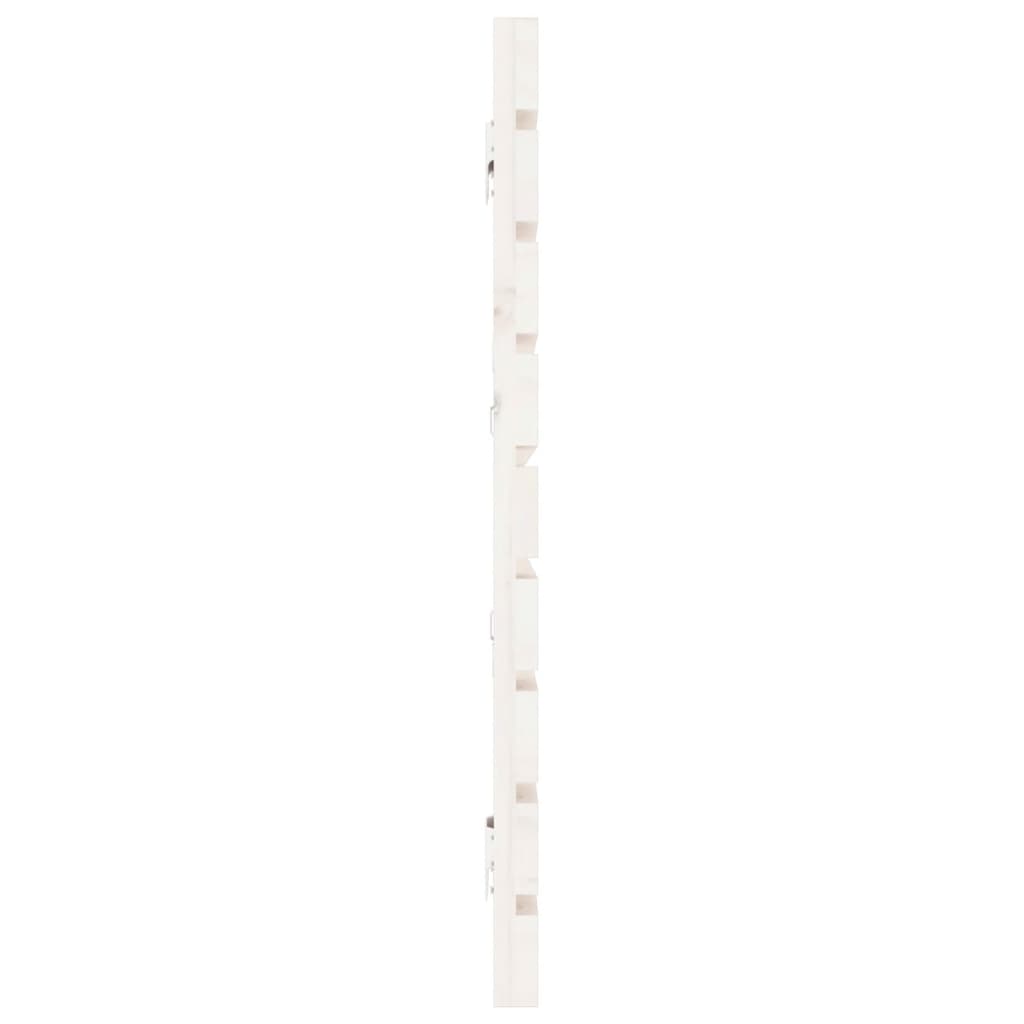 sengegavl 206x3x63 cm massivt fyrretræ hvid