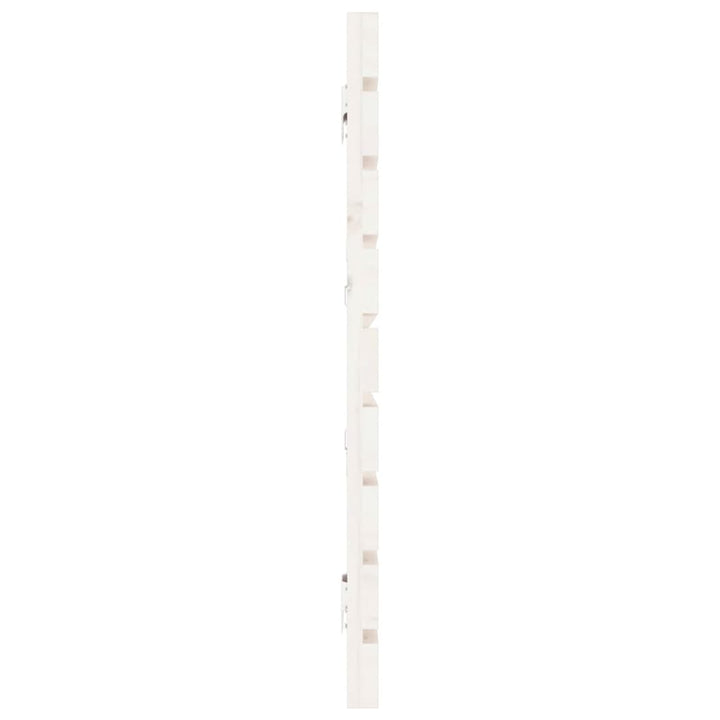 sengegavl 206x3x63 cm massivt fyrretræ hvid