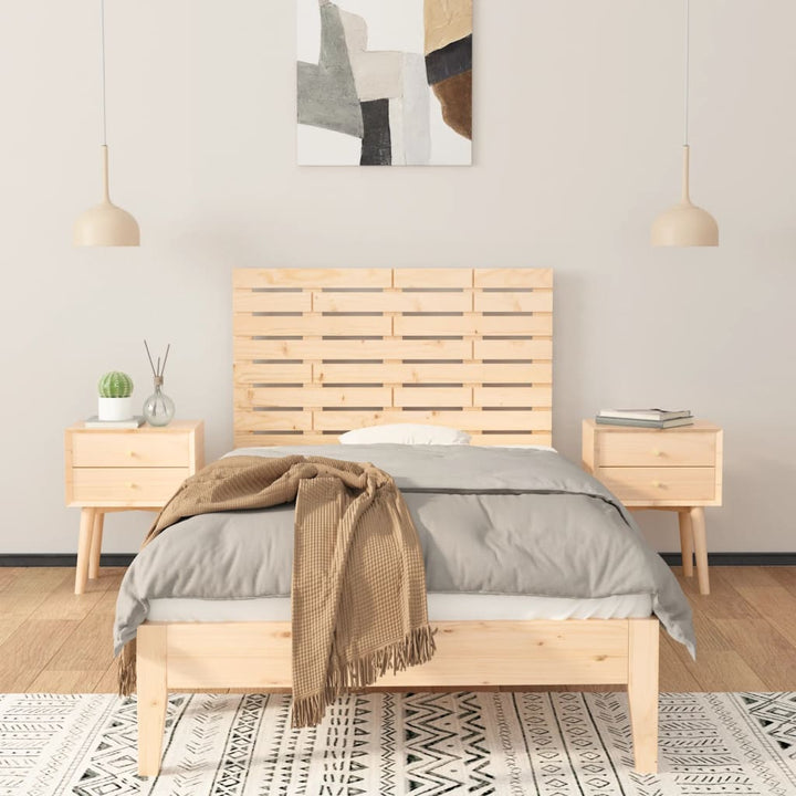 sengegavl 96x3x63 cm massivt fyrretræ