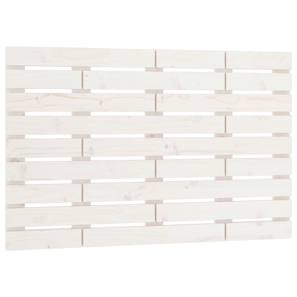 sengegavl 96x3x63 cm massivt fyrretræ hvid