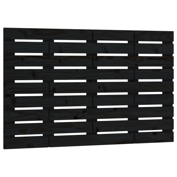 sengegavl 96x3x63 cm massivt fyrretræ sort