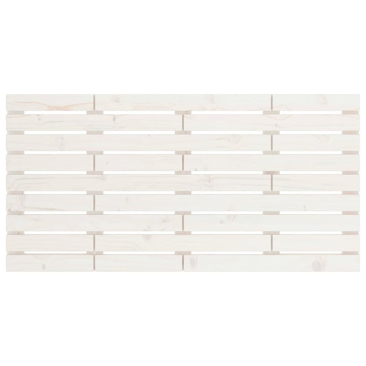 sengegavl 126x3x63 cm massivt fyrretræ hvid