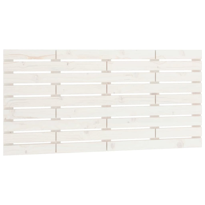 sengegavl 146x3x63 cm massivt fyrretræ hvid