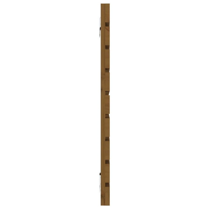 sengegavl 146x3x63 cm massivt fyrretræ gyldenbrun