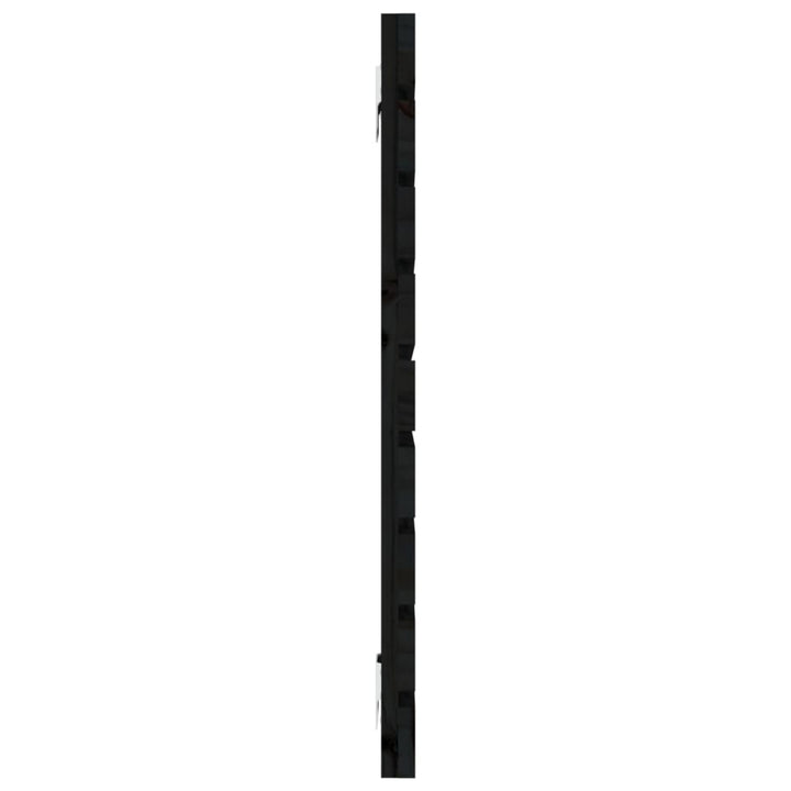 sengegavl 146x3x63 cm massivt fyrretræ sort