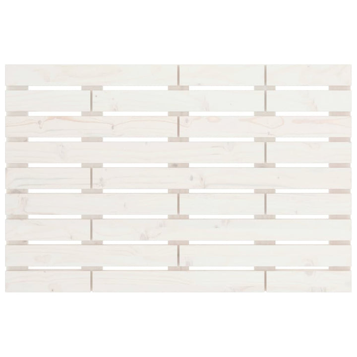 sengegavl 81x3x63 cm massivt fyrretræ hvid