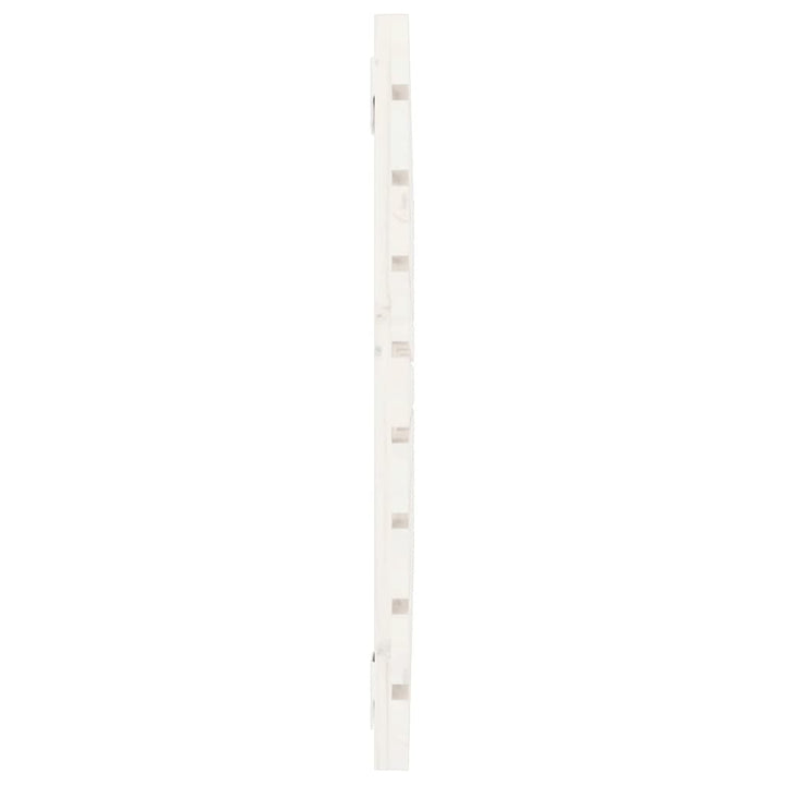 sengegavl 81x3x63 cm massivt fyrretræ hvid