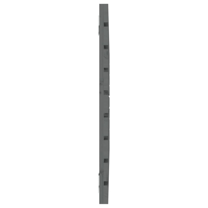 sengegavl 81x3x63 cm massivt fyrretræ grå