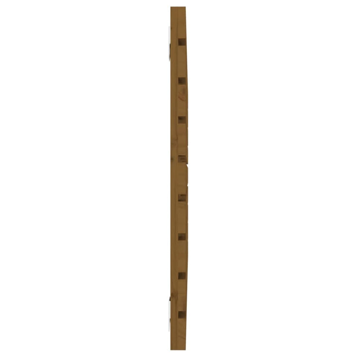 sengegavl 81x3x63 cm massivt fyrretræ gyldenbrun