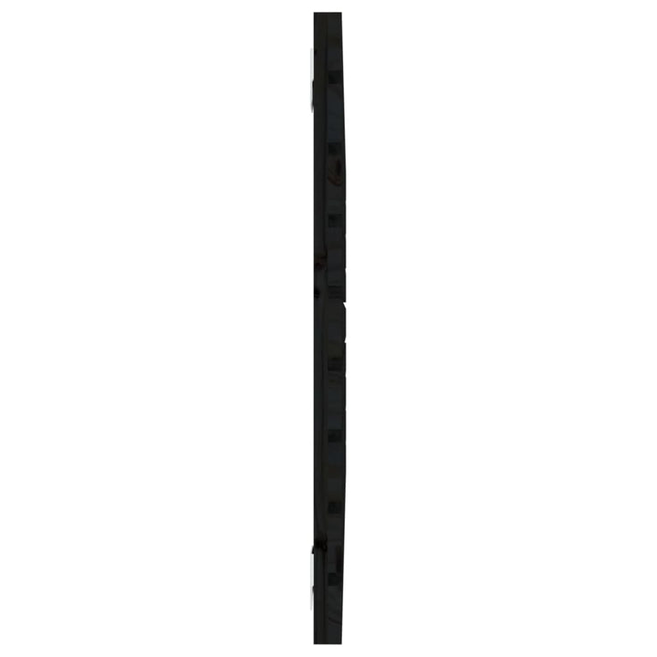 sengegavl 81x3x63 cm massivt fyrretræ sort