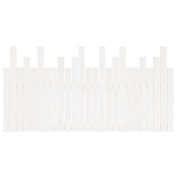 sengegavl 159,5x3x80 cm massivt fyrretræ hvid