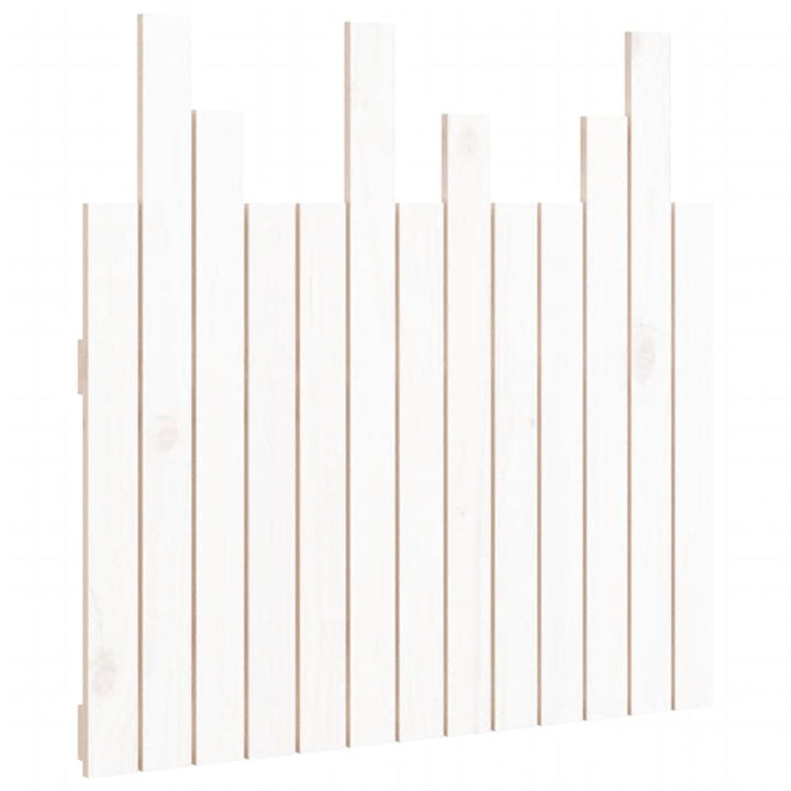 sengegavl 82,5x3x80 cm massivt fyrretræ hvid
