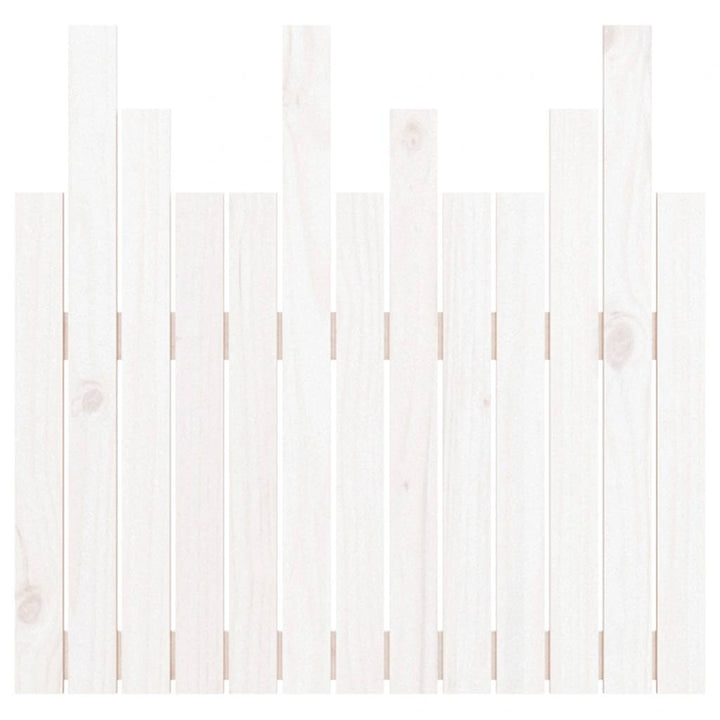 sengegavl 82,5x3x80 cm massivt fyrretræ hvid