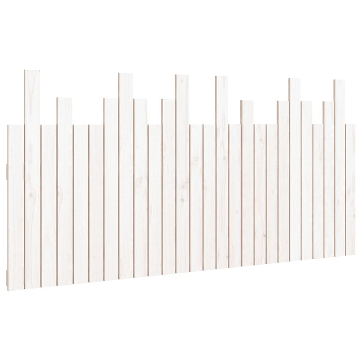 sengegavl 166x3x80 cm massivt fyrretræ hvid