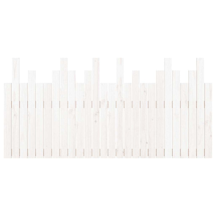 sengegavl 166x3x80 cm massivt fyrretræ hvid
