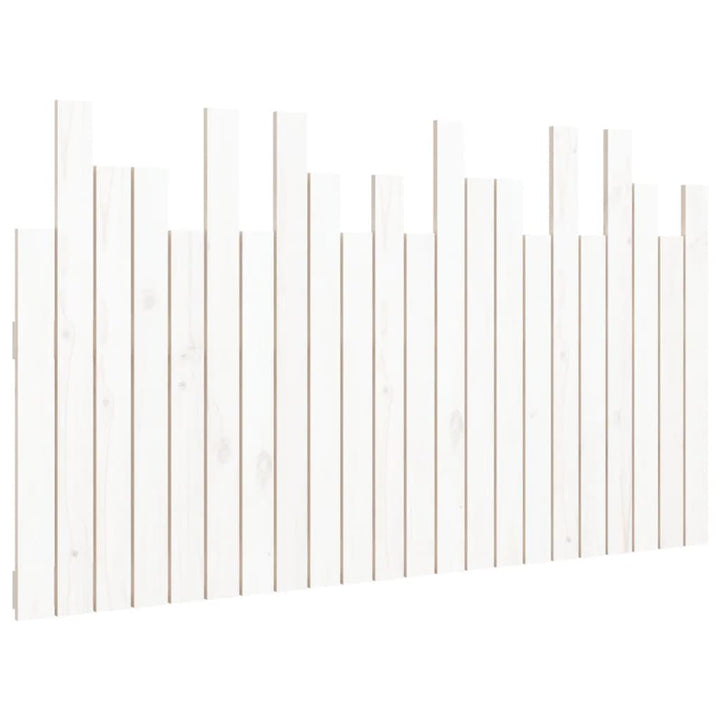 sengegavl 140x3x80 cm massivt fyrretræ hvid