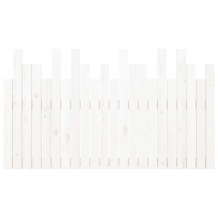 sengegavl 140x3x80 cm massivt fyrretræ hvid