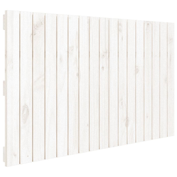 sengegavl 108x3x60 cm massivt fyrretræ hvid