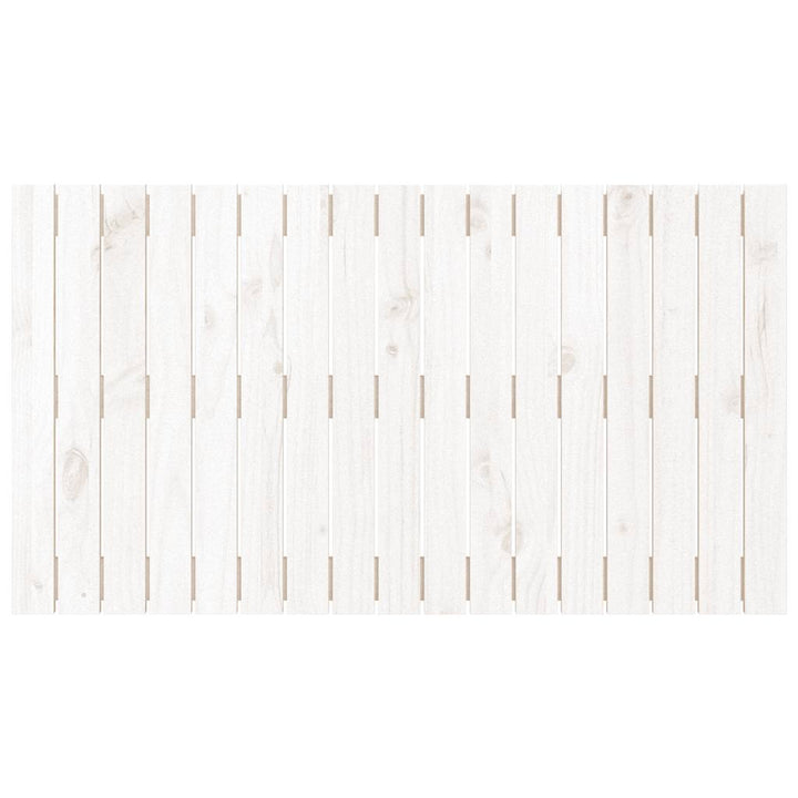 sengegavl 108x3x60 cm massivt fyrretræ hvid
