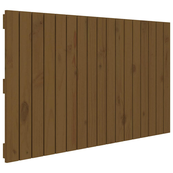 sengegavl 108x3x60 cm massivt fyrretræ gyldenbrun