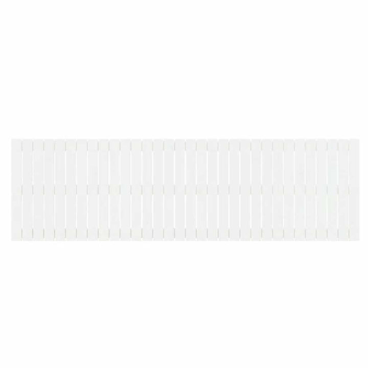 sengegavl 204x3x60 cm massivt fyrretræ hvid