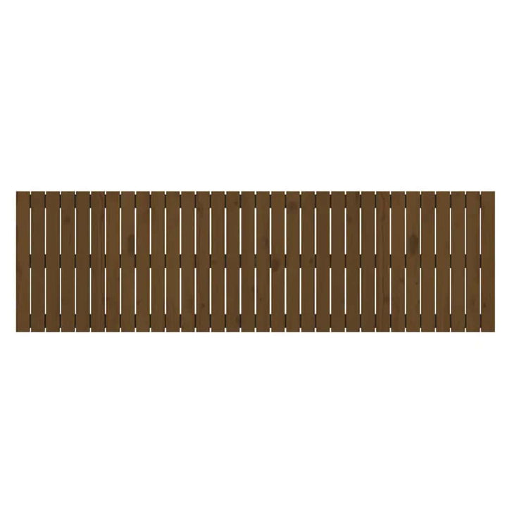sengegavl 204x3x60 cm massivt fyrretræ gyldenbrun