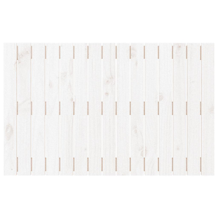 sengegavl 95,5x3x60 cm massivt fyrretræ hvid