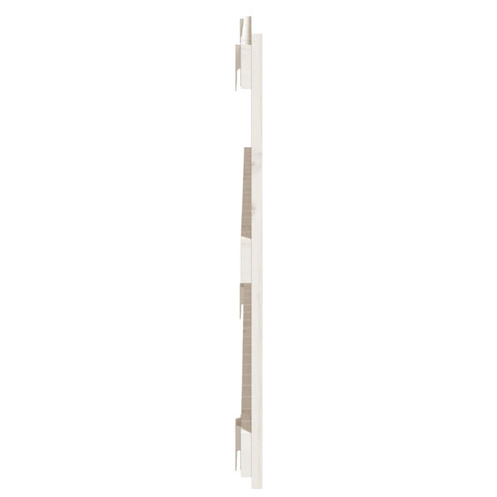sengegavl 95,5x3x60 cm massivt fyrretræ hvid