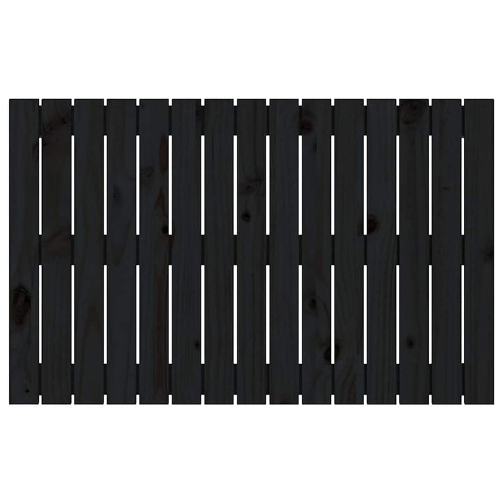 sengegavl 95,5x3x60 cm massivt fyrretræ sort
