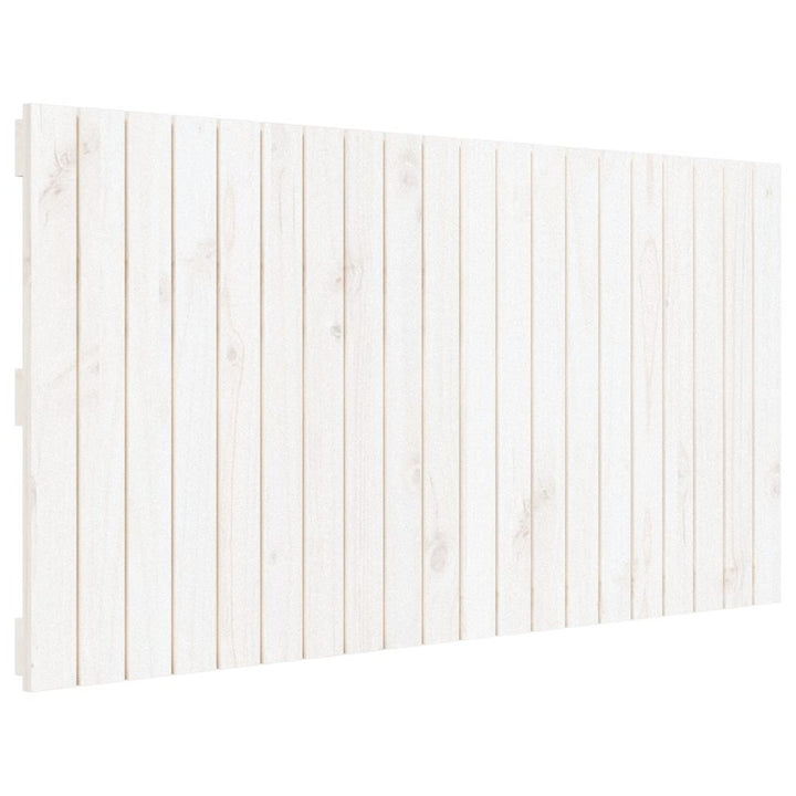 sengegavl 127,5x3x60 cm massivt fyrretræ hvid