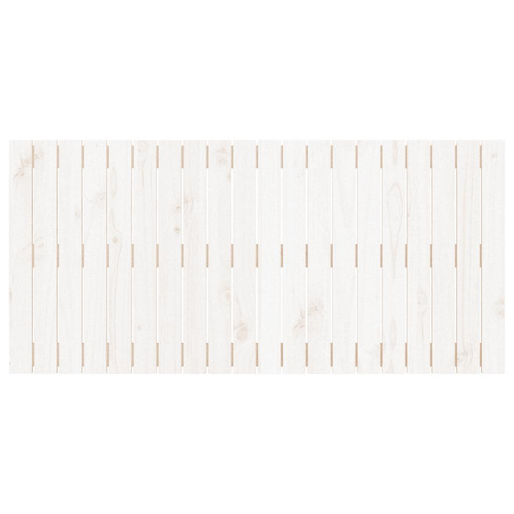 sengegavl 127,5x3x60 cm massivt fyrretræ hvid