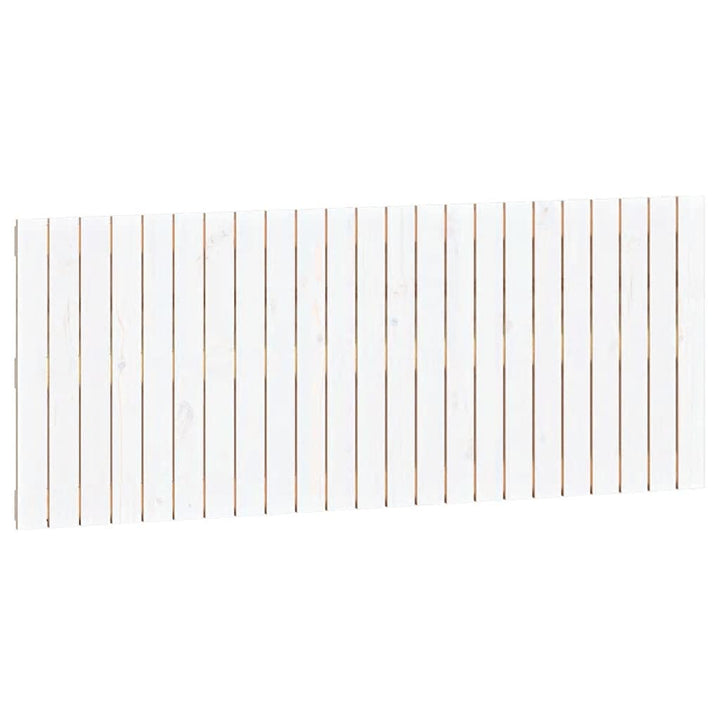 sengegavl 147x3x60 cm massivt fyrretræ hvid