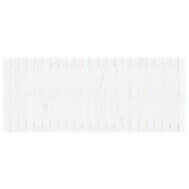 sengegavl 147x3x60 cm massivt fyrretræ hvid