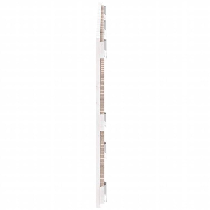 sengegavl 147x3x60 cm massivt fyrretræ hvid