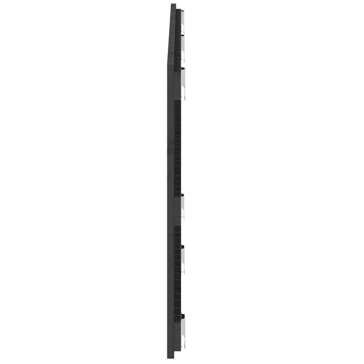 sengegavl 147x3x60 cm massivt fyrretræ grå