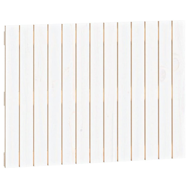 sengegavl 82,5x3x60 cm massivt fyrretræ hvid