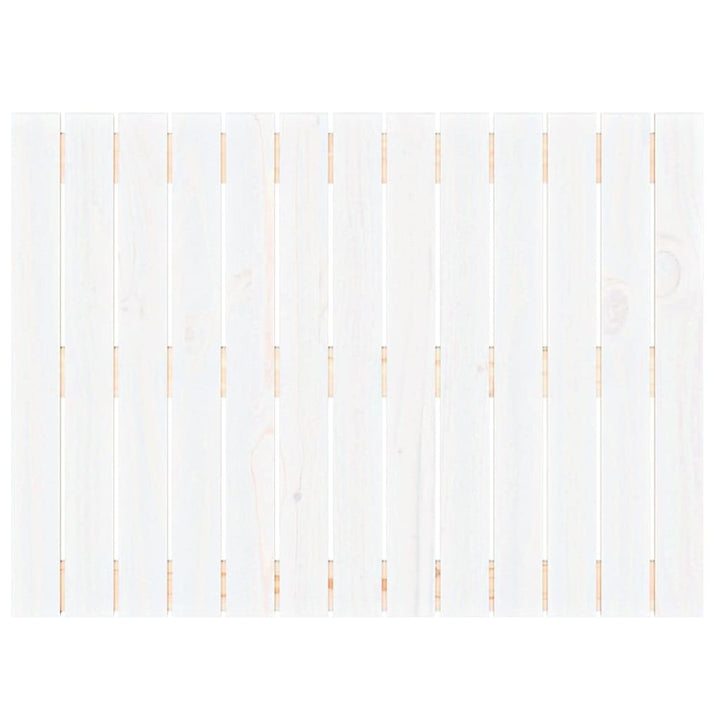 sengegavl 82,5x3x60 cm massivt fyrretræ hvid