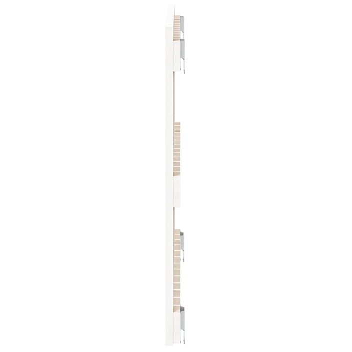 sengegavl 82,5x3x60 cm massivt fyrretræ hvid