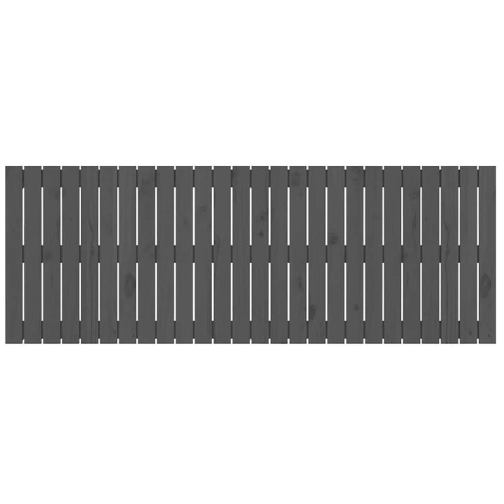 sengegavl 166x3x60 cm massivt fyrretræ grå