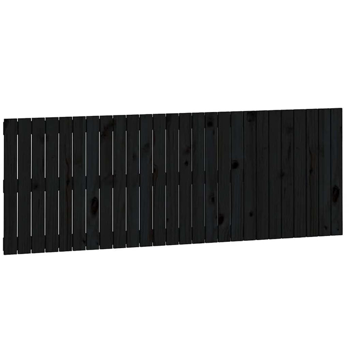 sengegavl 166x3x60 cm massivt fyrretræ sort
