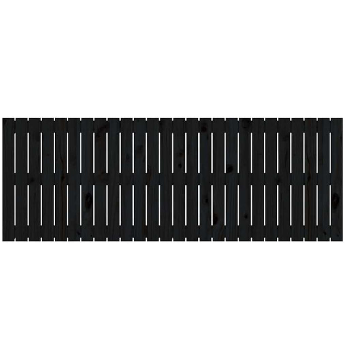 sengegavl 166x3x60 cm massivt fyrretræ sort