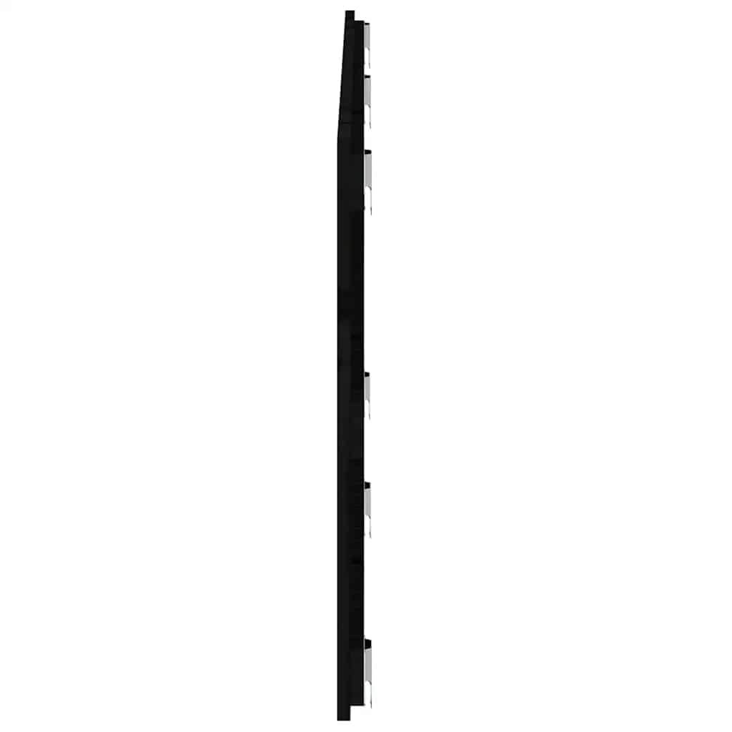 sengegavl 166x3x60 cm massivt fyrretræ sort