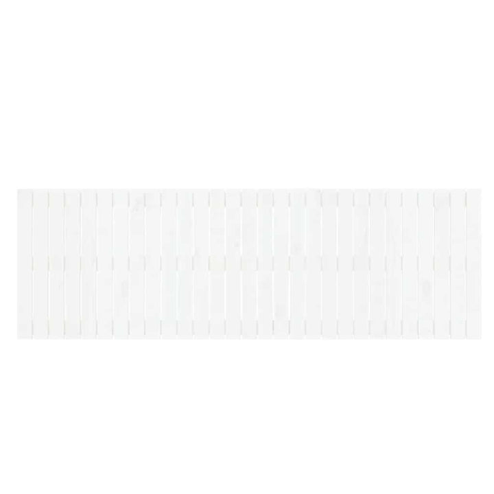 sengegavl 185x3x60 cm massivt fyrretræ hvid