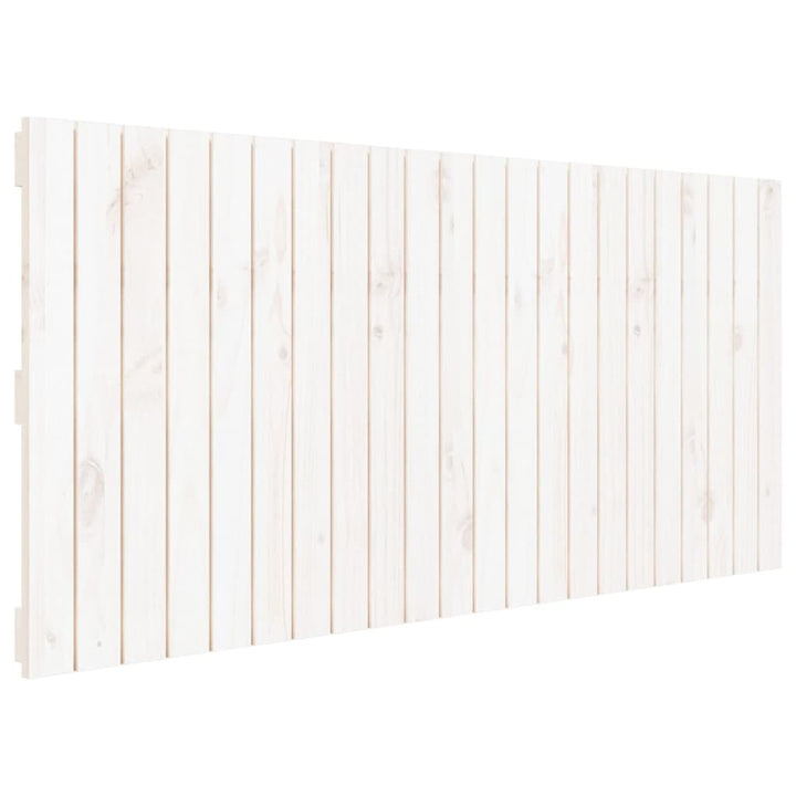 sengegavl 140x3x60 cm massivt fyrretræ hvid