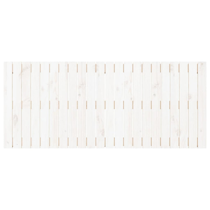 sengegavl 140x3x60 cm massivt fyrretræ hvid